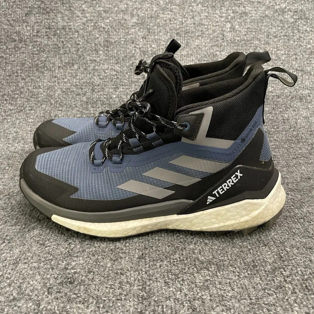 Adidas Terrex Free Hiker GORE-TEX 2 Hiking Boots Mens Sz 9 H3525 Blue